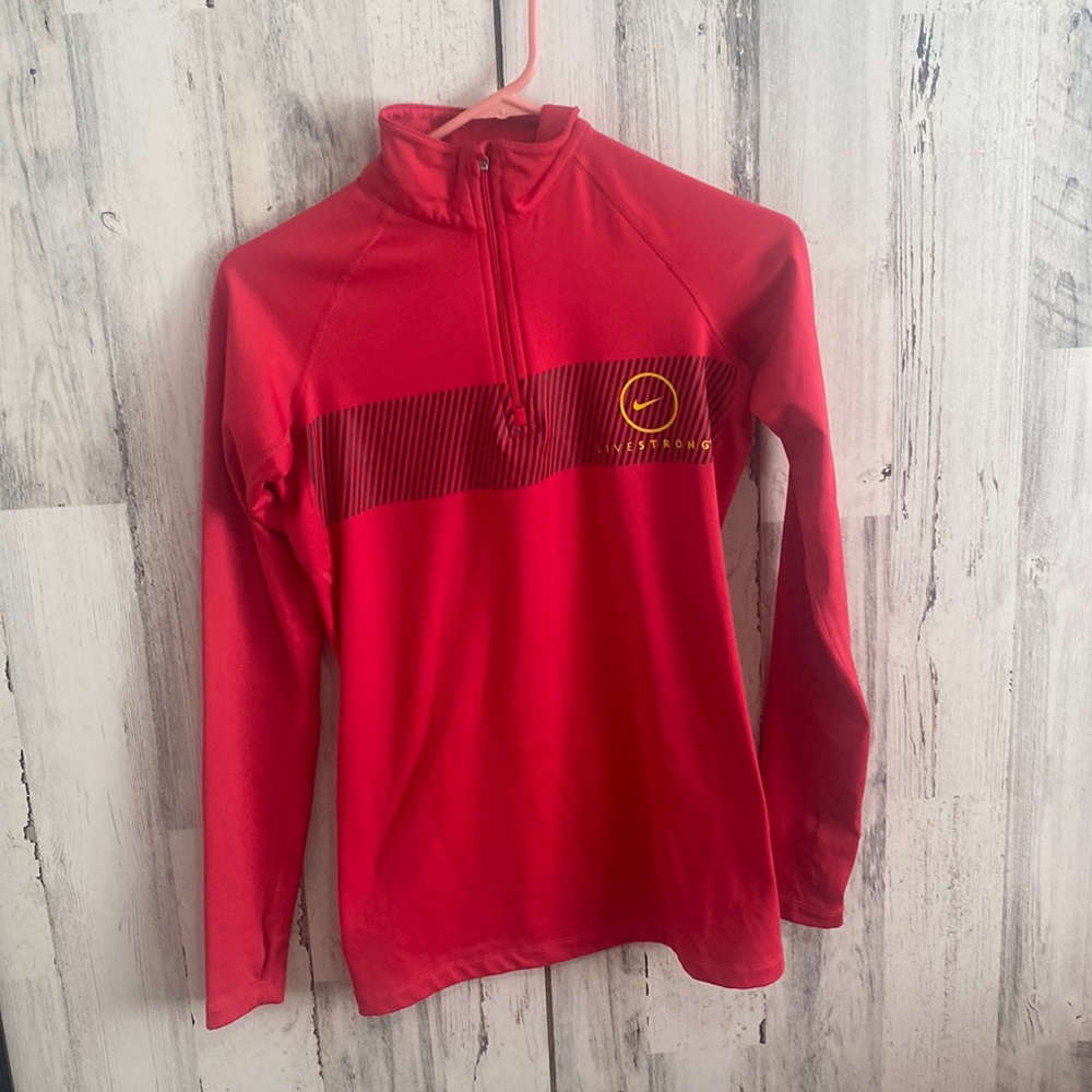 LiveStrong Nike pink athletic jacket